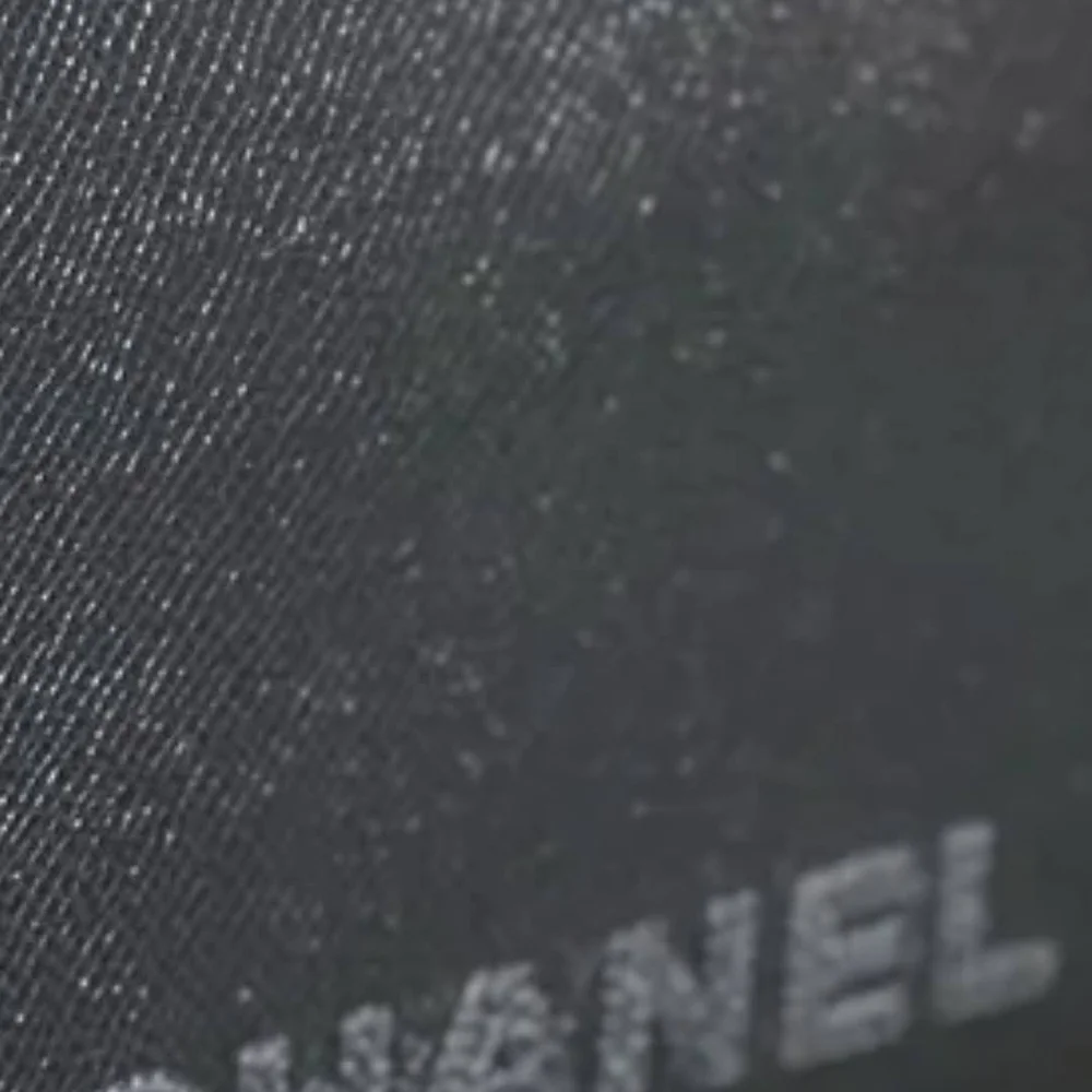 Authentic Chanel Black Leather Tote Bag